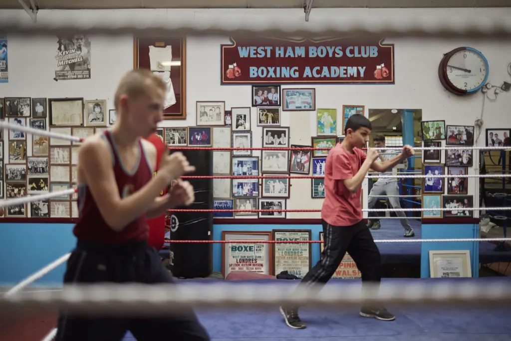 West Ham Amateur Boxing Club — documentary and portrait photograph in London, UK, frame 14 of 28.
